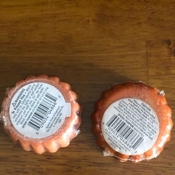 Yankee Candle Tarts Wax 2 Peppermint Bark - 2 Spiced Pumpkin - New Sealed - Picture 8 of 8